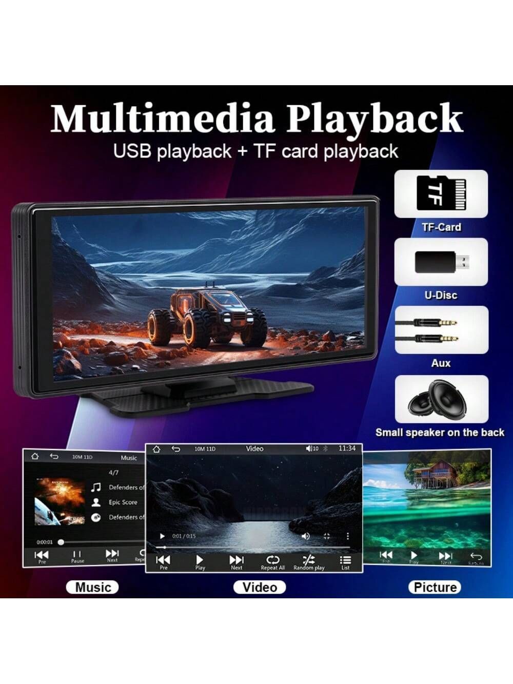 10.26インチ大画面CarPlay/Airplay対応 32GbSDカード付き 10.26インチ大画面CarPlay/Airplay対応 32GbSDカード付き