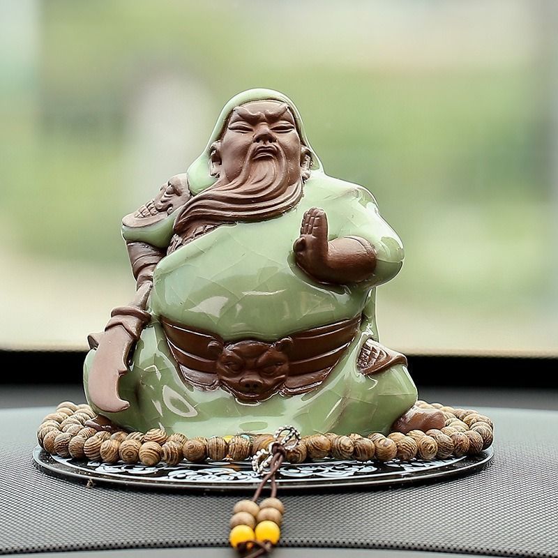 純金仕上げ 関羽様の神像(大) Amazon｜三国志 関羽像 関帝像 関