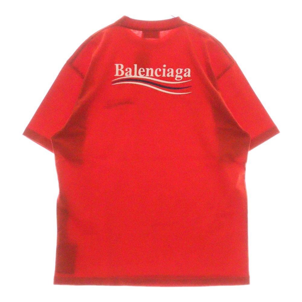 BALENCIAGA バレンシアガ キャンペーンロゴ刺繍半袖Tシャツ