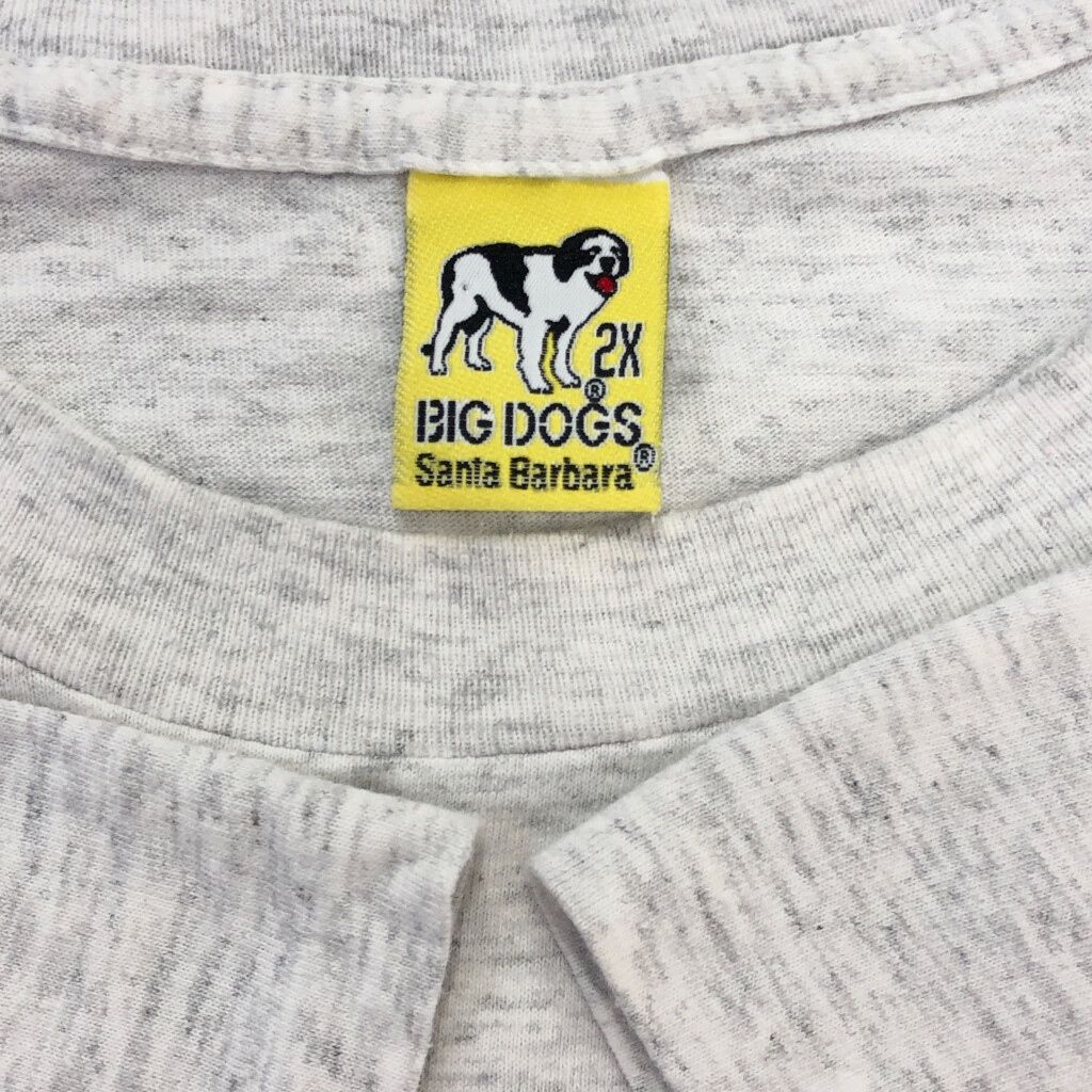 90'sビンテージ古着！アメリカ製 BIG DOGS ビッグサイズ カウボーイ犬 ビッグサイズ USA製 90年代 ヴィンテージ BIG DOGS プリントTシャツ