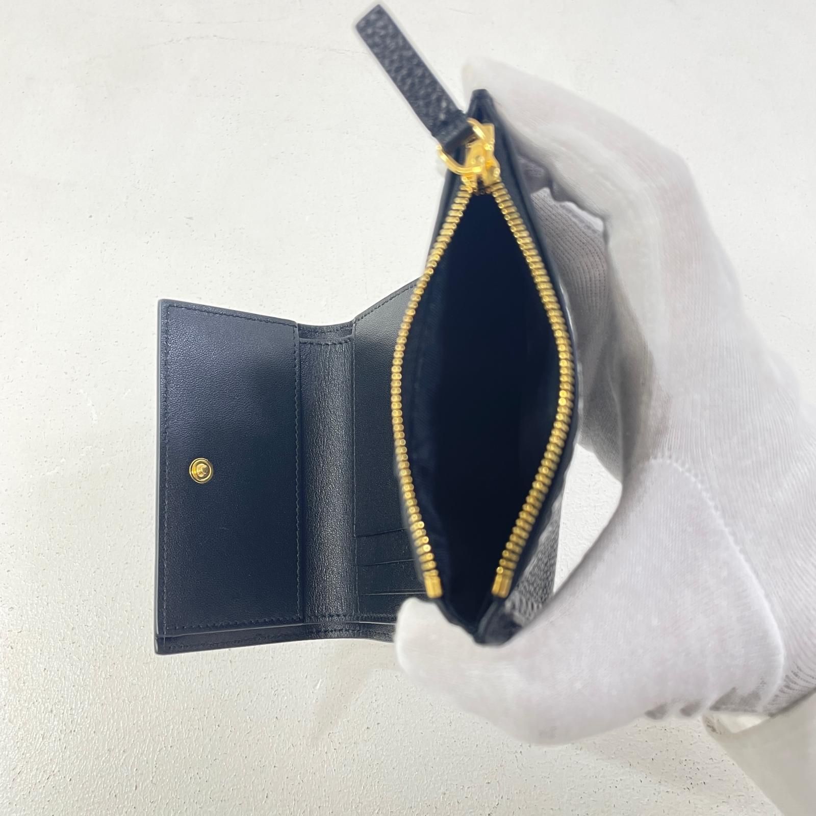 尾張小牧店】 中古 MARNI | マルニ 三つ折り財布 PFMO0116U1 ブラック  