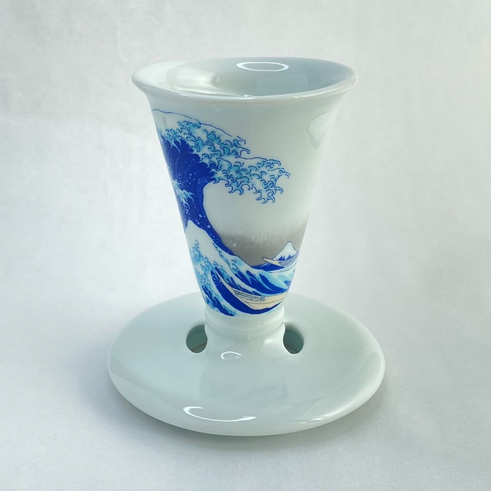 CONICAL30 シングル コーヒードリッパー１杯用 | 有田焼 | 葛飾北斎 神奈川沖浪裏