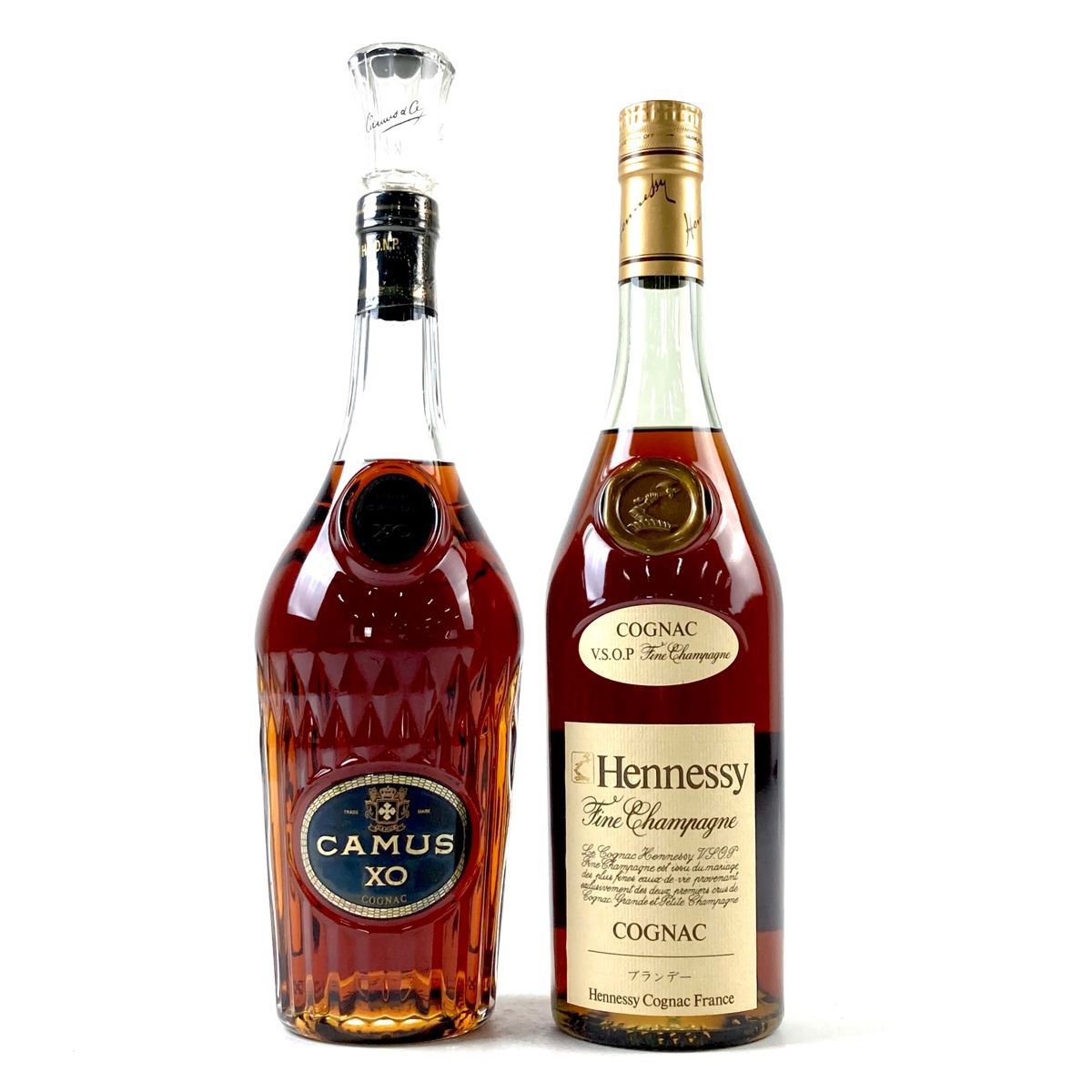 2本 カミュ ヘネシー コニャック 700ml ブランデー セット 【古