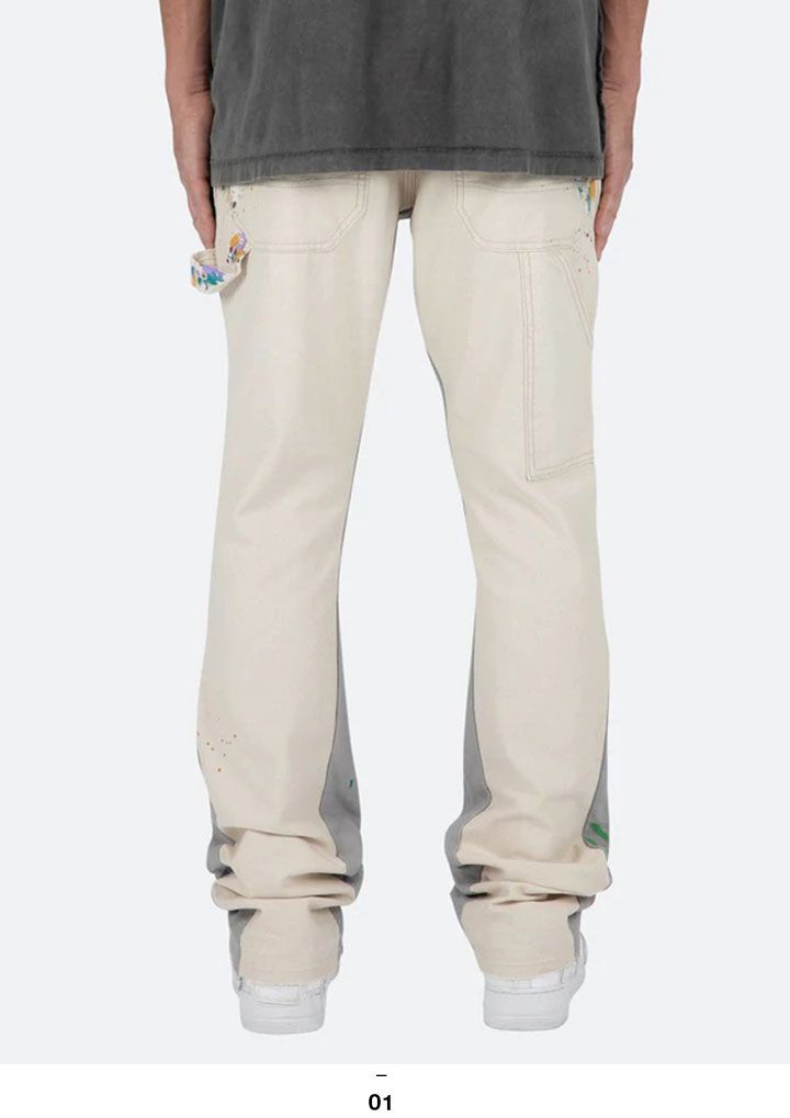 mnml デニム ジーンズ メンズ 白 ミニマル ジーパン Gパン パンツ