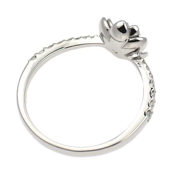 Pt950 ダイヤモンド リング 0.23ct フラワー