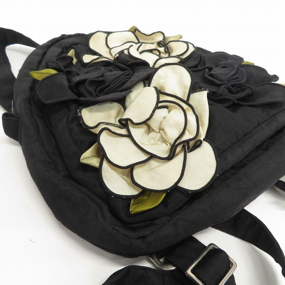 ★Potechino★　ベージュお花付きリュック ☆Potechino☆ベージュお花付きリュック