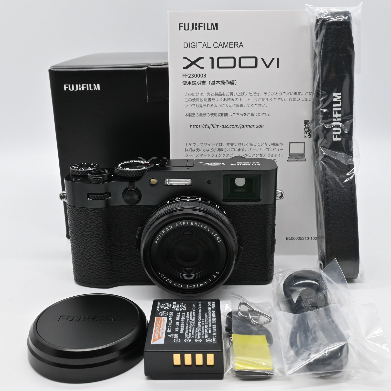 ☆極上品☆FUJIFILM X100VI ブラック ショット数 972 多言語モデル