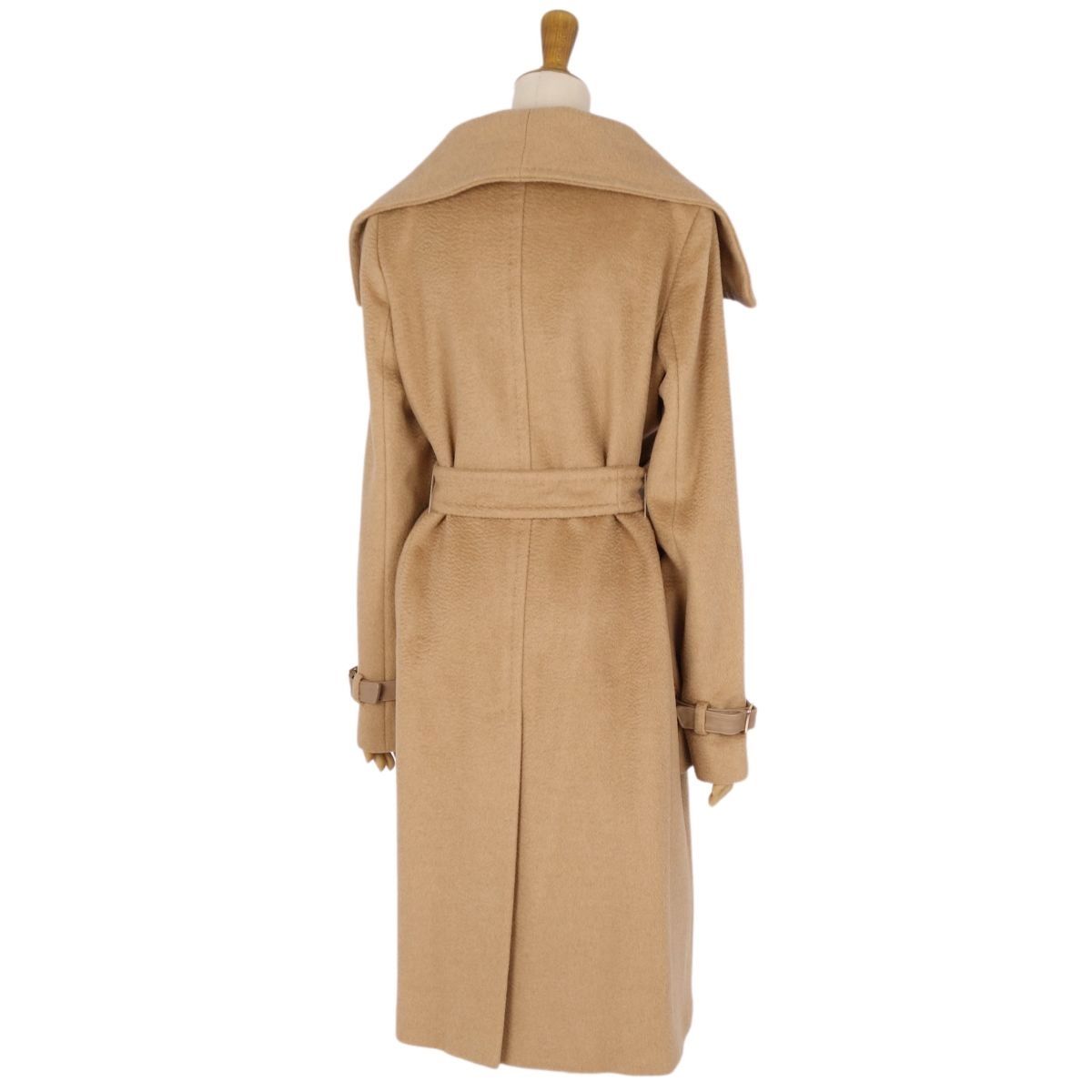 美品 マックスマーラ Max Mara コート 白タグ ロングコート ダブル 