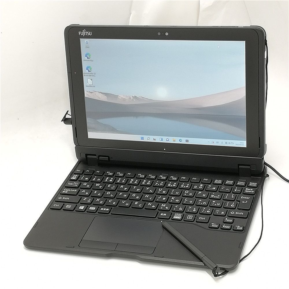 ペン付き Wi-Fi有 富士通 タブレット Q508|SE Atom 無線LAN Bluetooth Webカメラ Win11Pro64bit Office 即使用可 初心者向け