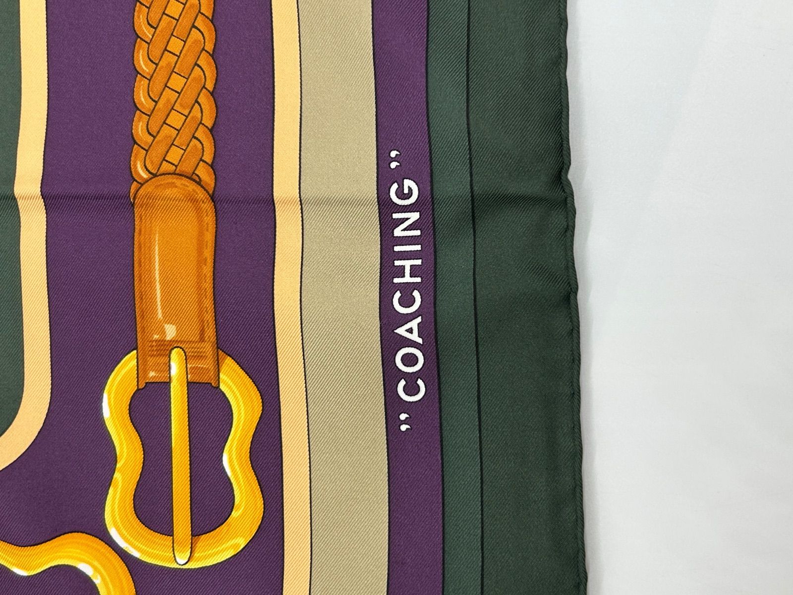 HERMES】カレ90 大判スカーフ coaching コーチング 雑色店