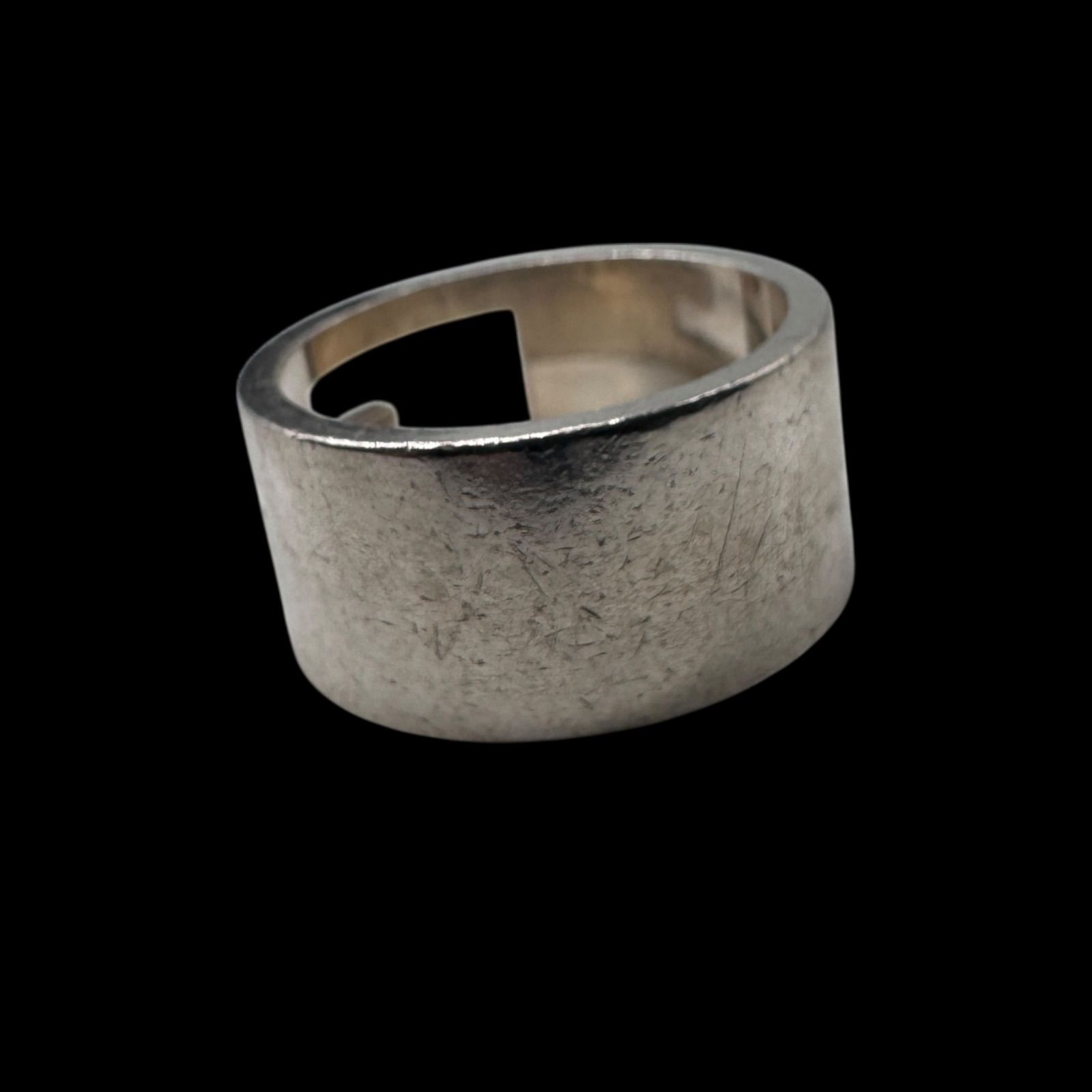 良品 グッチ 指輪 GGマーモント シルバー925 表記26 リング サイズ24