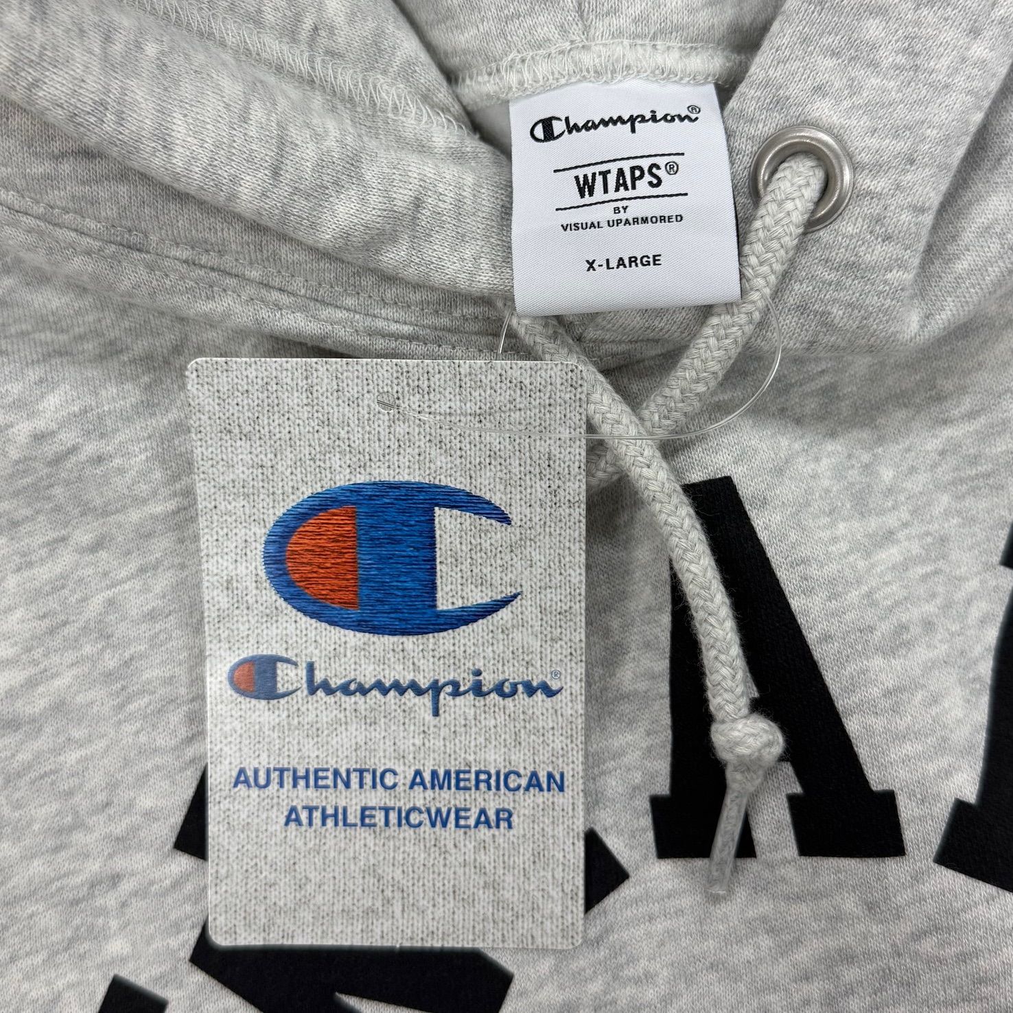 未使用品 WTAPS 24AW × Champion ACADEMY HOODED アカデミーフーディー