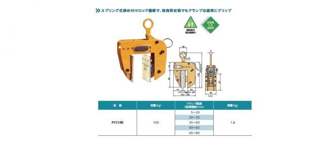 スーパーツール SUPERTOOL 型枠 パネル吊クランプ PTC100 USTAUSTRALIA_COM_AU