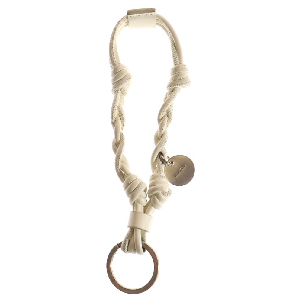 JIL SANDER ジルサンダー TANGLE KEYRING タングル キーリング キーホルダー レザー ホワイト