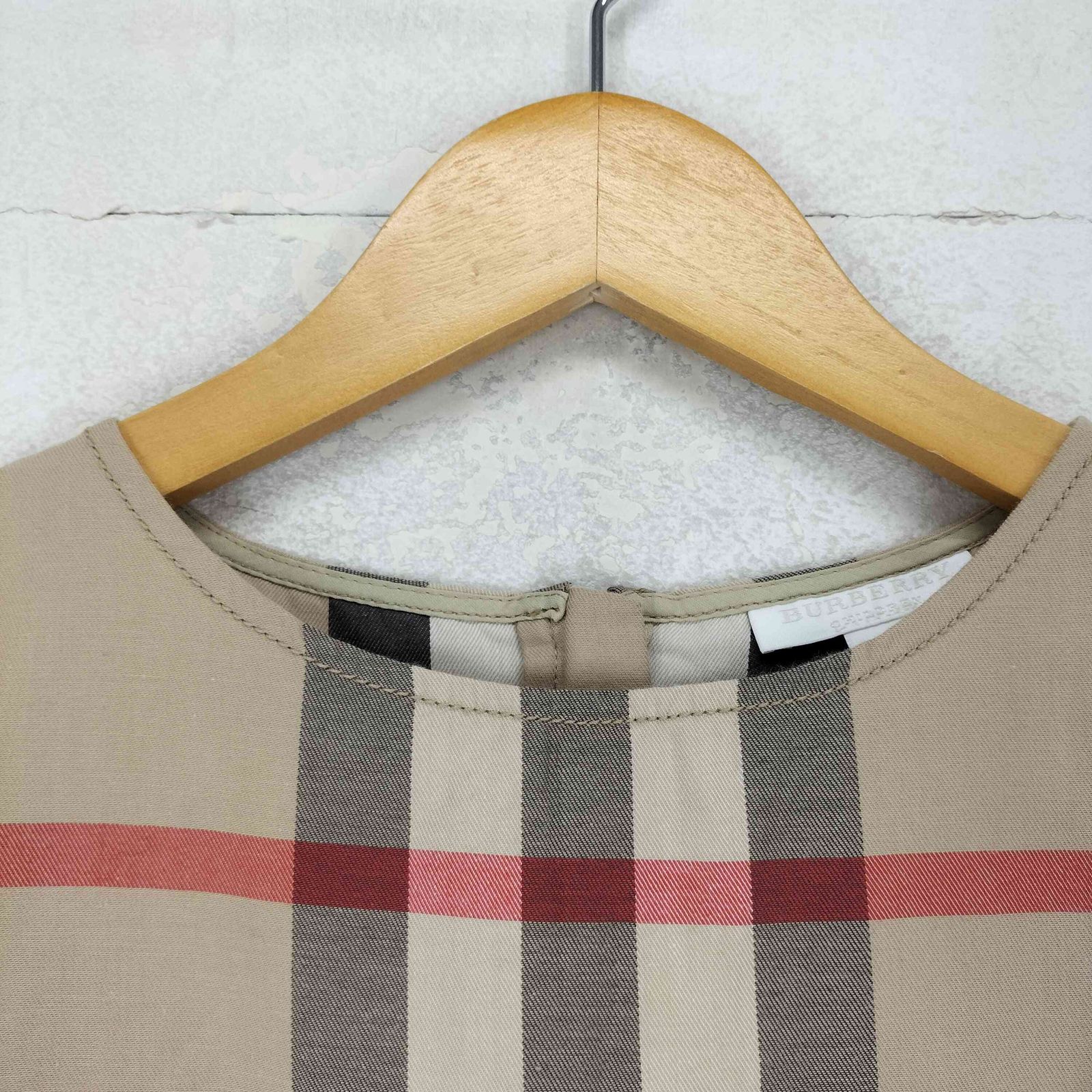 バーバリー BURBERRY ノヴァチェック柄ノースリーブワンピース