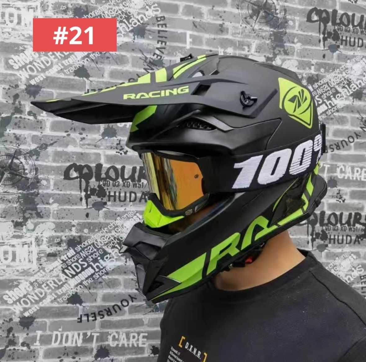 新品☆WLT☆オフロードヘルメット フルフェイスヘルメットゴーグル付き