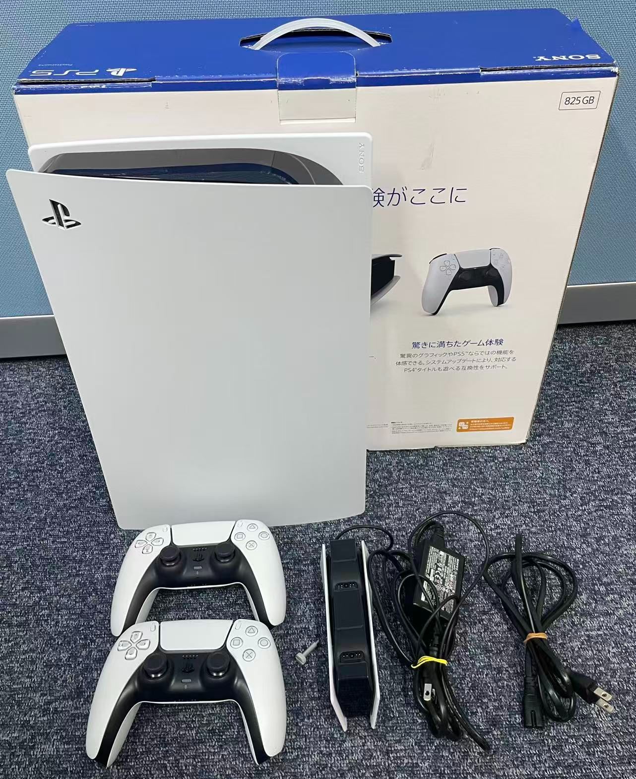 品 PlayStation 5 CFI-1200A01 ディスクドライブ搭載 コントローラー2個付き