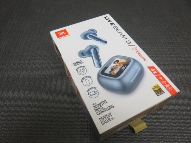 JBL LIVE BEAM 3 ワイヤレスイヤホン スマート充電ケース ブルー