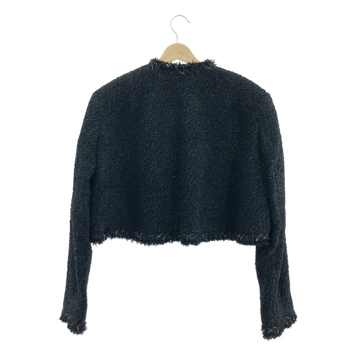 sacai / サカイ | 2023SS | tweed jacket ツイード ノーカラー