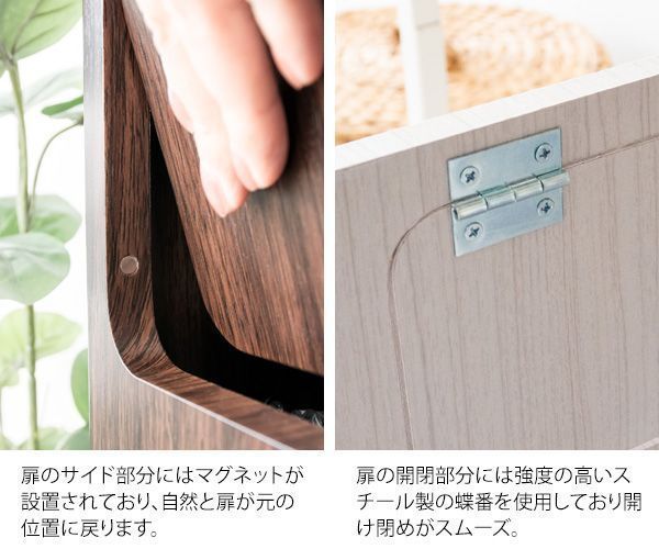 押すだけ簡単 プッシュ扉式
