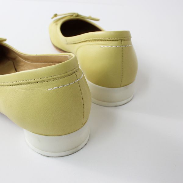 美品 MM6 Maison Margiela エムエムシックス メゾンマルジェラ バレエシューズ 36.5/イエロー 【2400013309400】