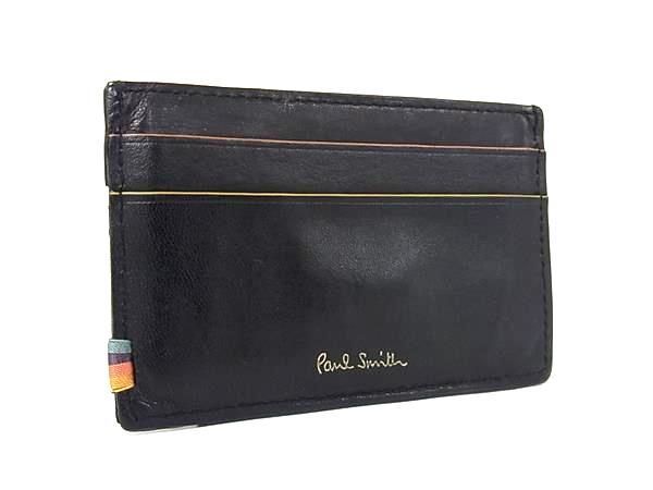 【美品】Paul Smith カードケース PSY903 レザー ブラック ポールスミス Paul Smith フラグメントケース カードケース
