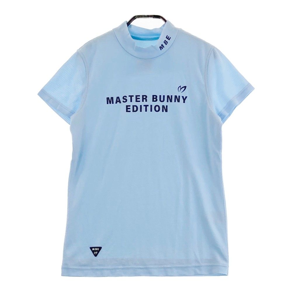 サイズ：0 MASTER BUNNY EDITION マスターバニーエディション  半袖ハイネックTシャツ  ホワイト系 [240101440893] ゴルフウェア レディース ストスト サイズ：0 MASTER BUNNY EDITION マスターバニーエディション
