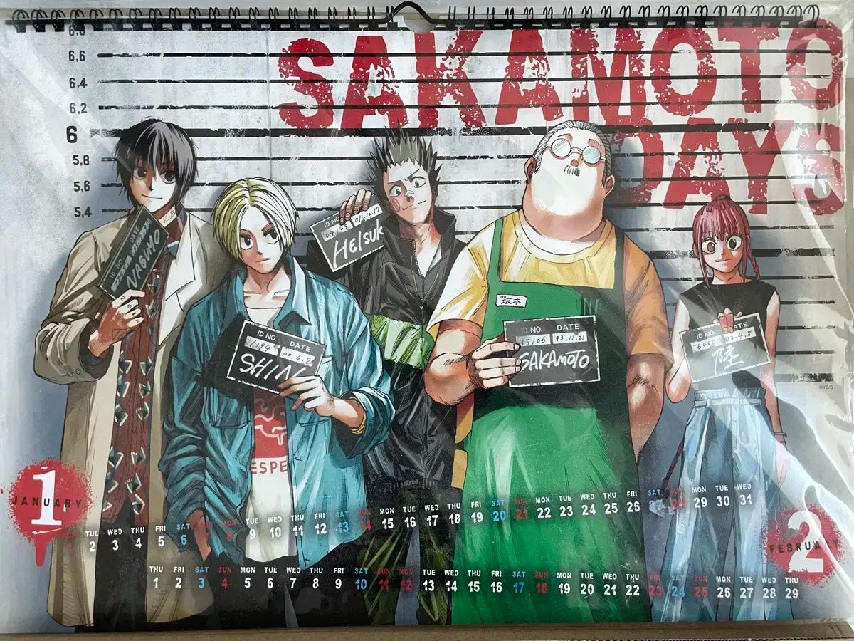 【雷市場（ポンジャン）商品韓国直送】 サカモトデイズ カレンダー 2024 日本盤