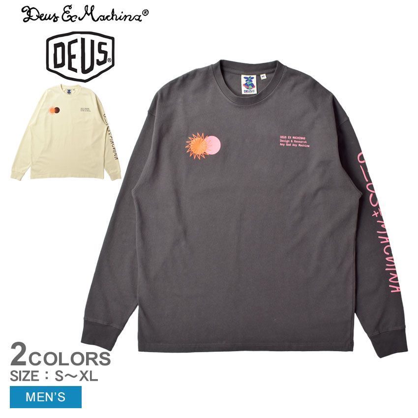 デウス エクス マキナ Tシャツ DMF221418 メンズ ニンバス ロングスリーブ Tシャツ DEUS EX MACHINA カラー:02.アンスラサイト 品番：2585-0057