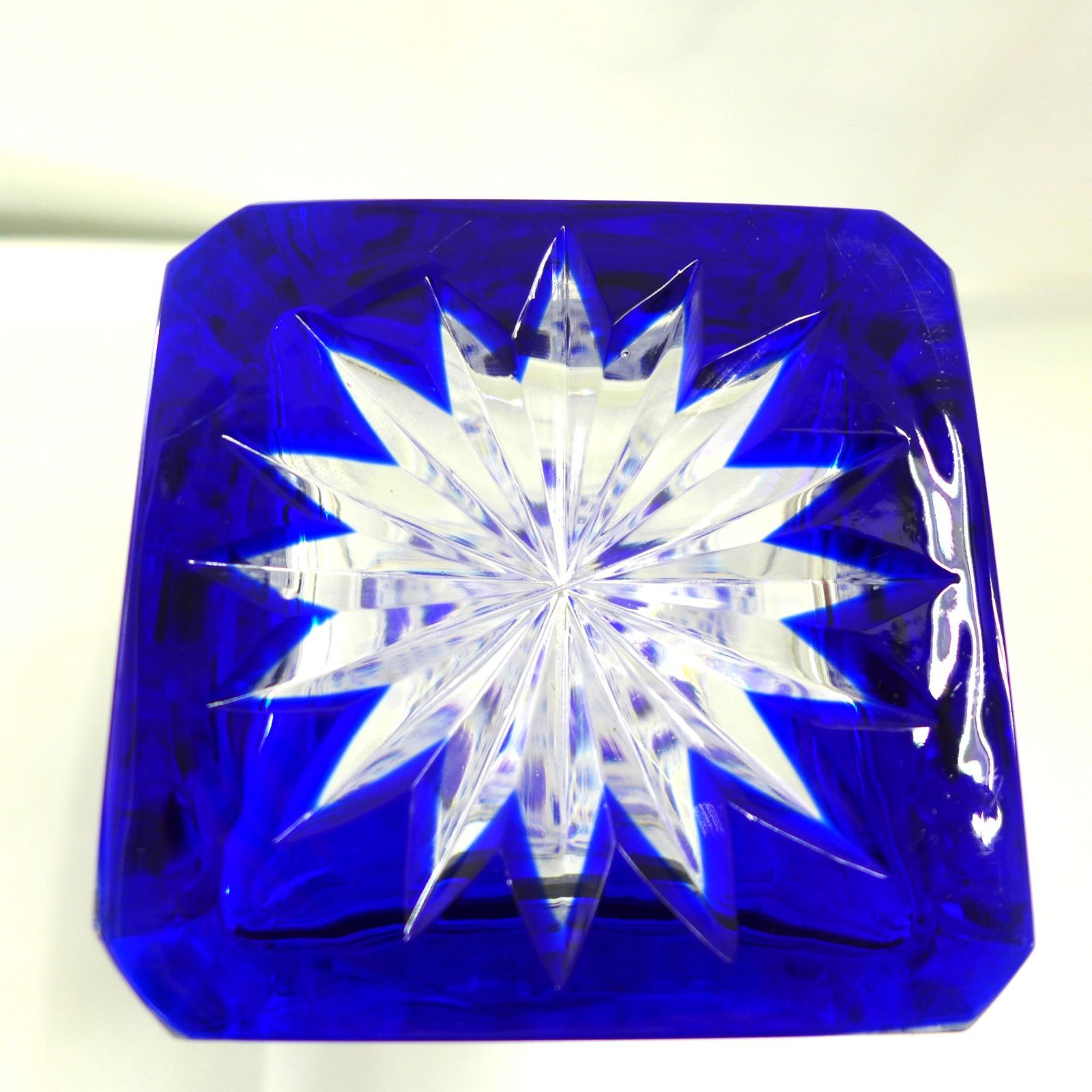 【未使用品】BOHEMIA Crystal デキャンタとグラスセット BOHEMIA CRYSTAL ボヘミアクリスタル ブルー デキャンタ＆グラス