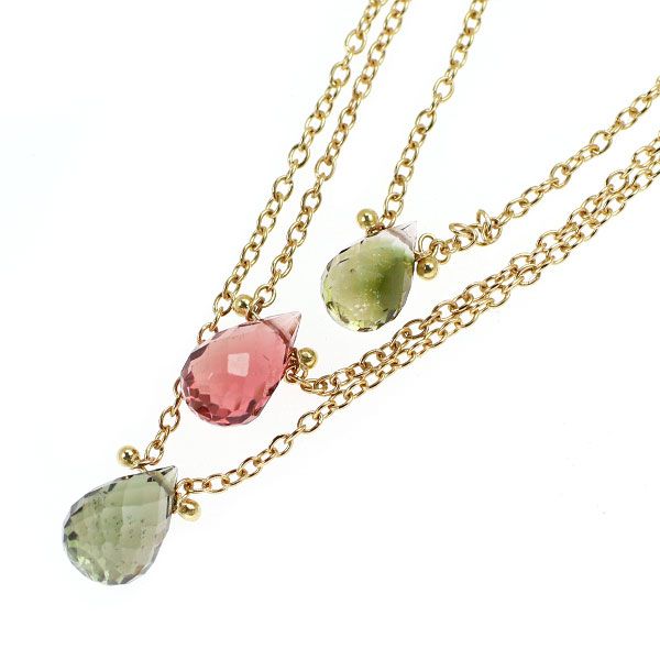 MIZUKI K14ペンダント￼トップ MIZUKI ミズキ K14 ダイヤトップ 月 レザーネックレス