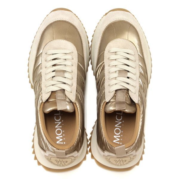 MONCLERモンクレール PACEYスニーカー メタリックゴールド 24SS新作 モンクレール MONCLER レディース PACEY スニーカー