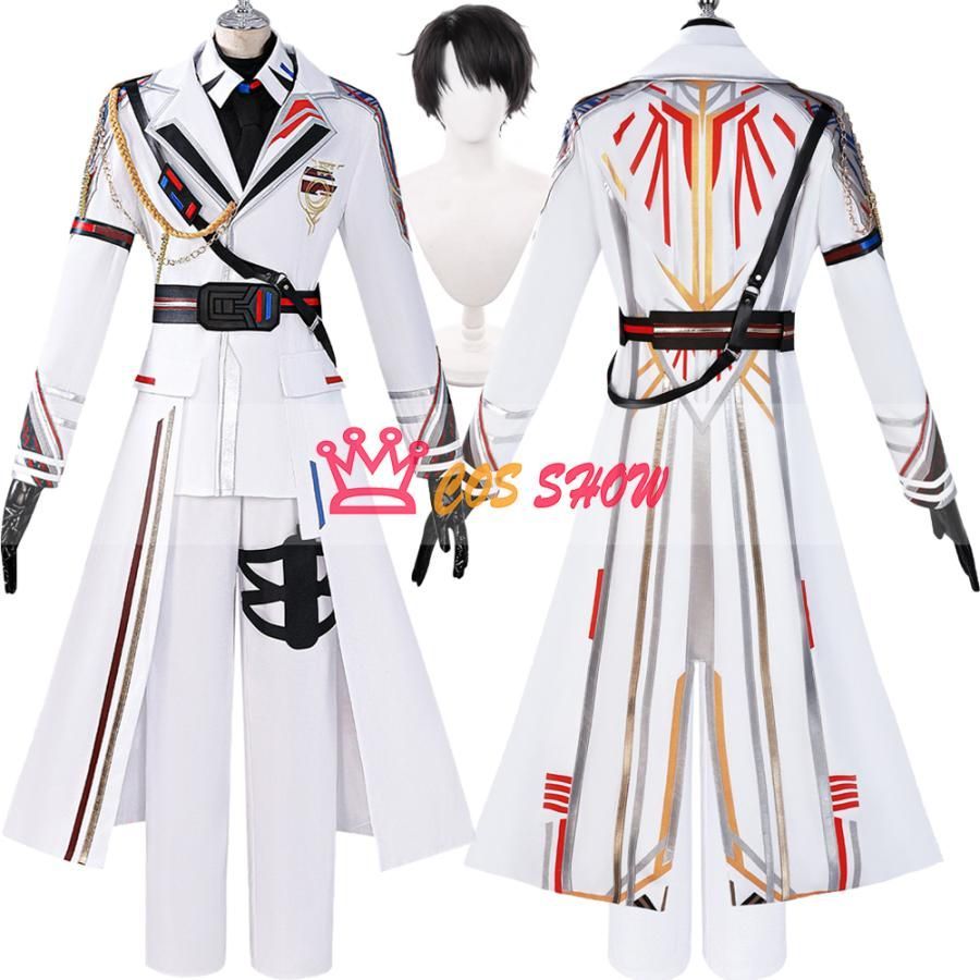 恋と深空 遠空執艦官 マヒル コスプレ衣装 白 黒 全セット 制服 ウィッグ追加 cosplay 仮装 イベント ステージ服 舞台 ハロウィン クリ