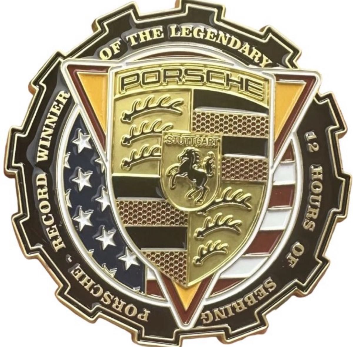 ポルシェ セブリング 優勝記念 カーバッジ グリルバッジ