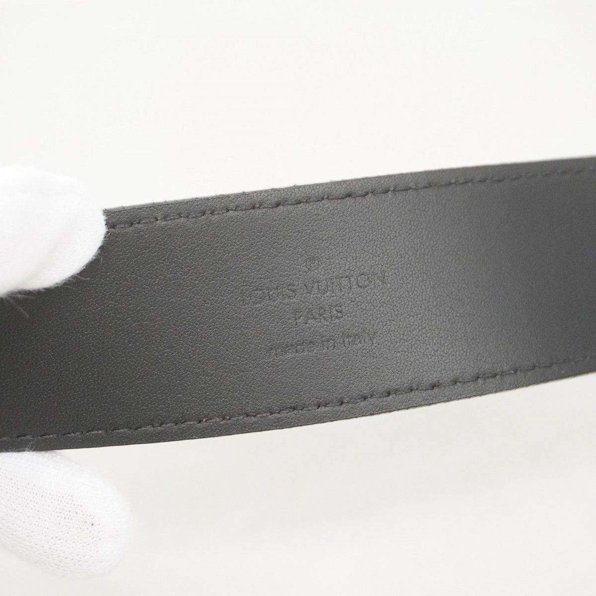 5ie5799 ルイヴィトン ベルト トリヨン サンチュールポンヌフ M6065 ブラック メンズ