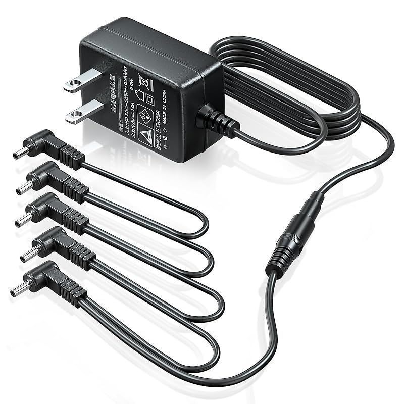 ギター エフェクター アダプター まとめ エフェクター電源 5チャンネル電源 9V DC 1A 1000mA パワー