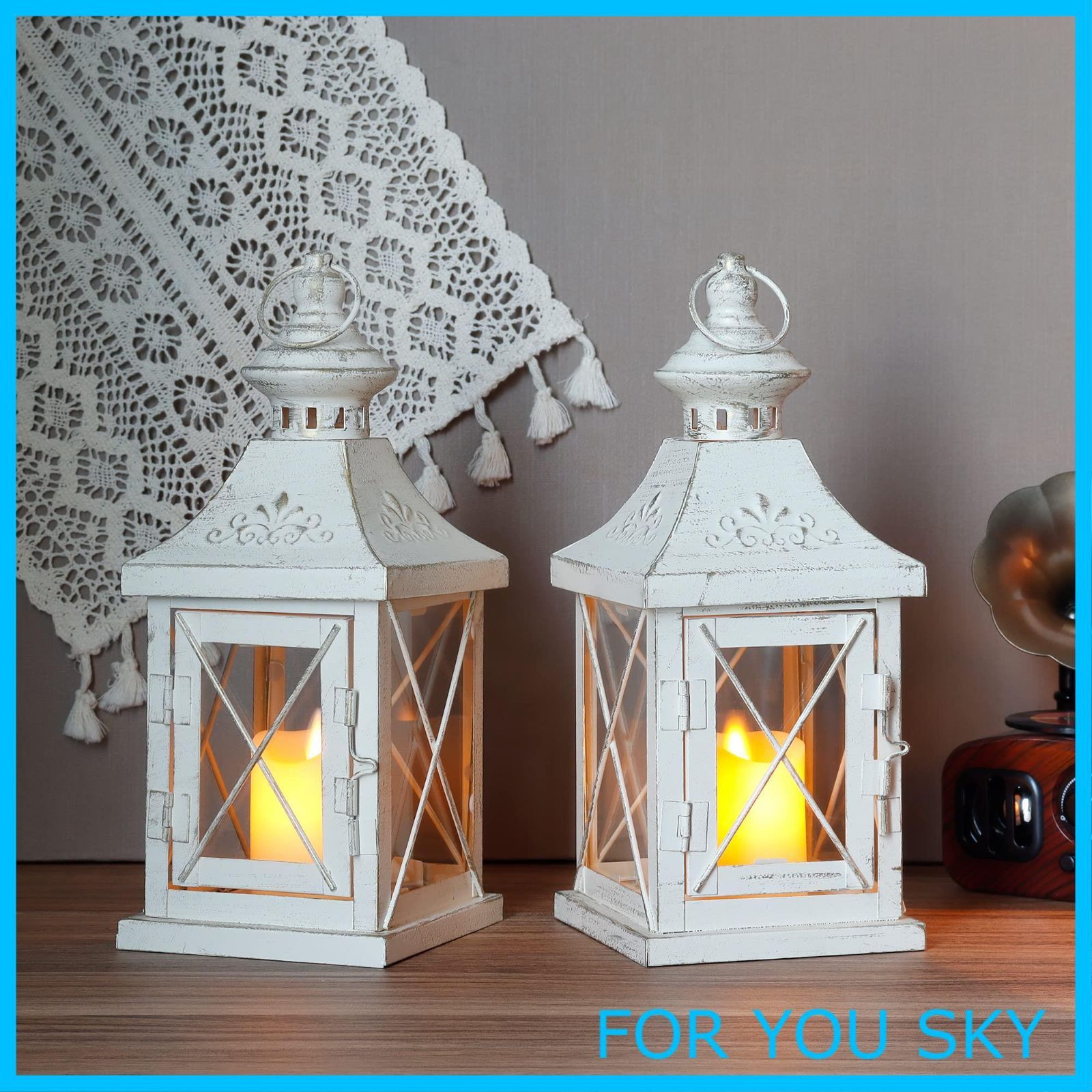 ☆アンティークメタルキャンドル吊り下げスタイル2個セット