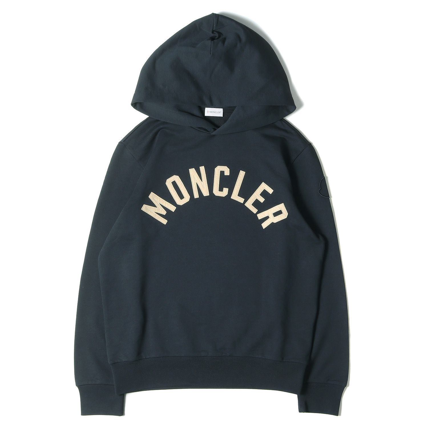 美品 MONCLER モンクレール パーカー ロゴ サガラワッペン スウェット ...