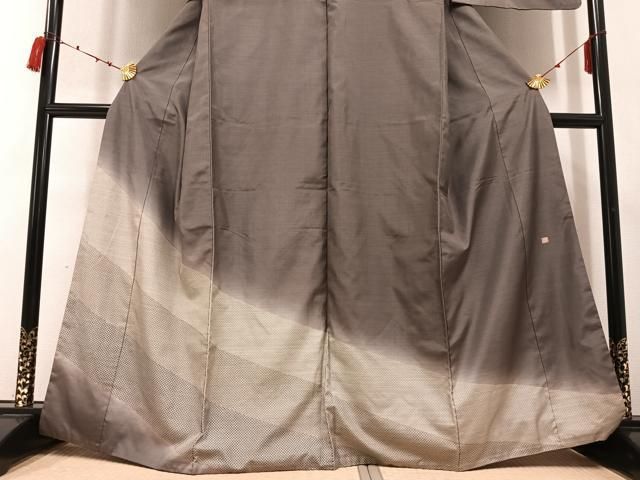 平和屋着物○仙太郎 本場染大島紬 訪問着 鹿の子 暈し染め 金彩 仙