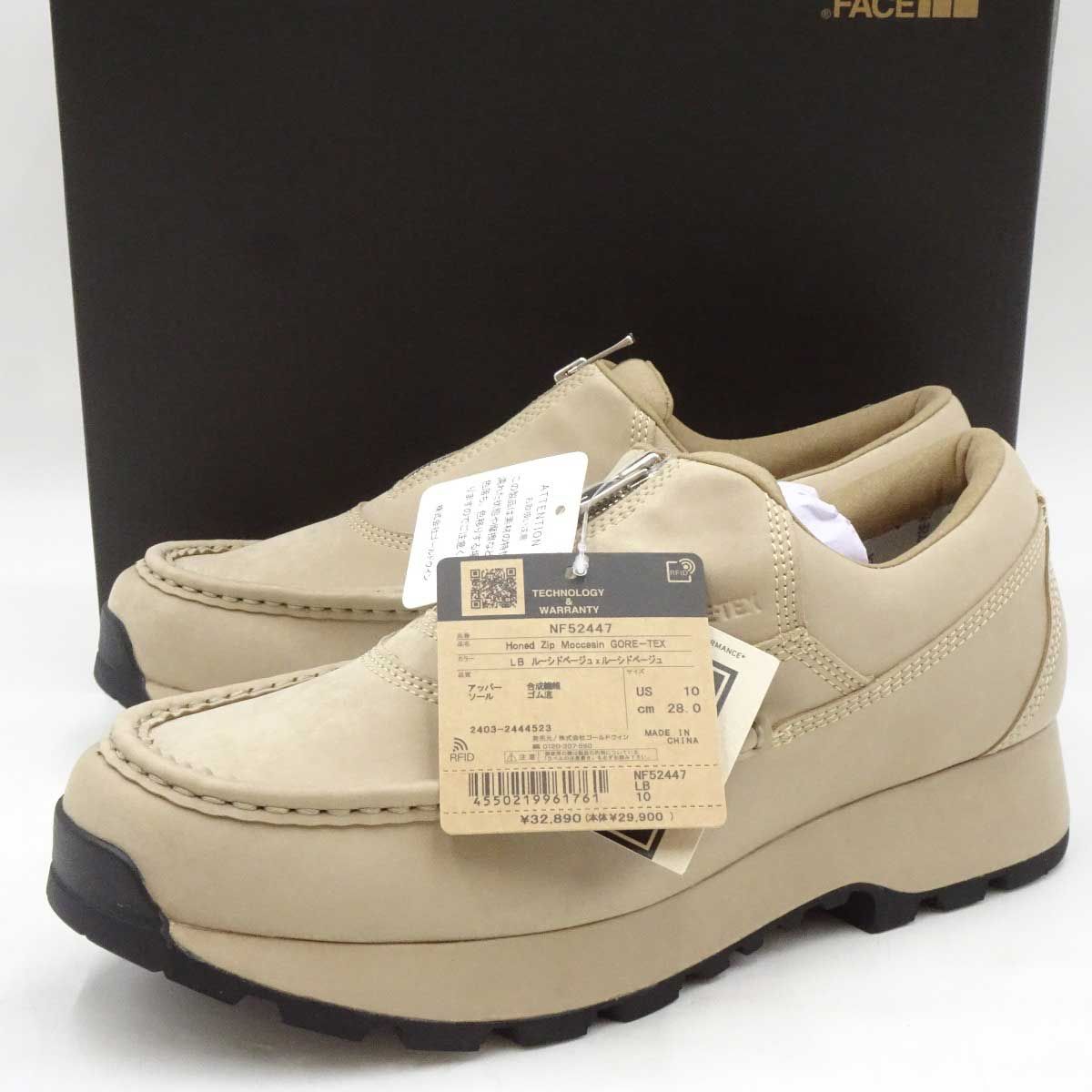 未使用】ノースフェイス ホーンド ジップ モカシン ゴアテックス 28cm 