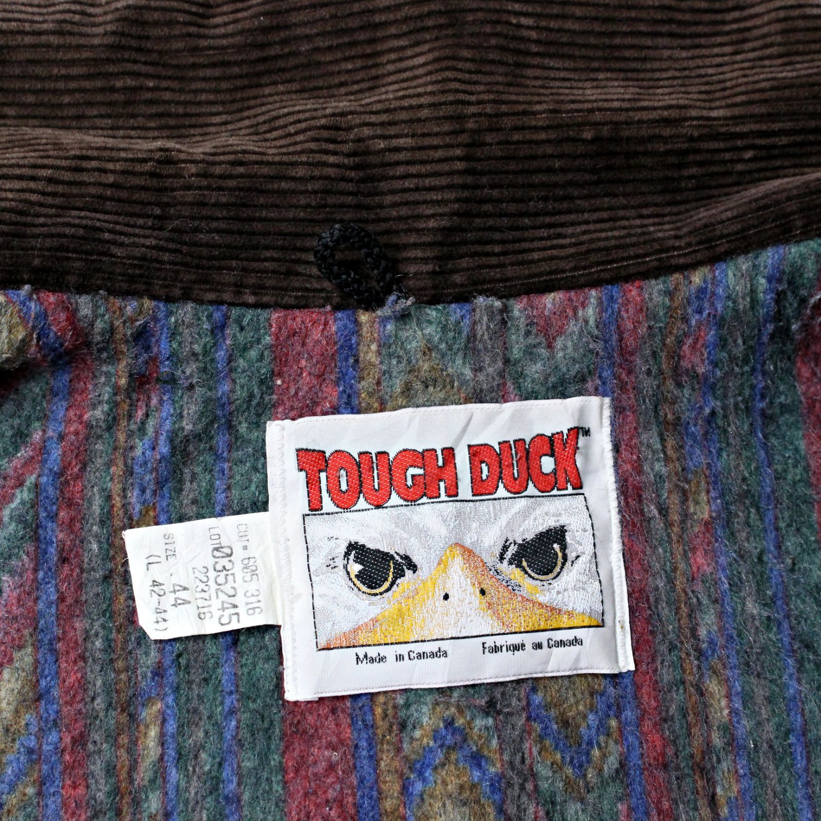 TOUGH DUCK】タフダック ブラウンダック カバーオール 裏ブランケット