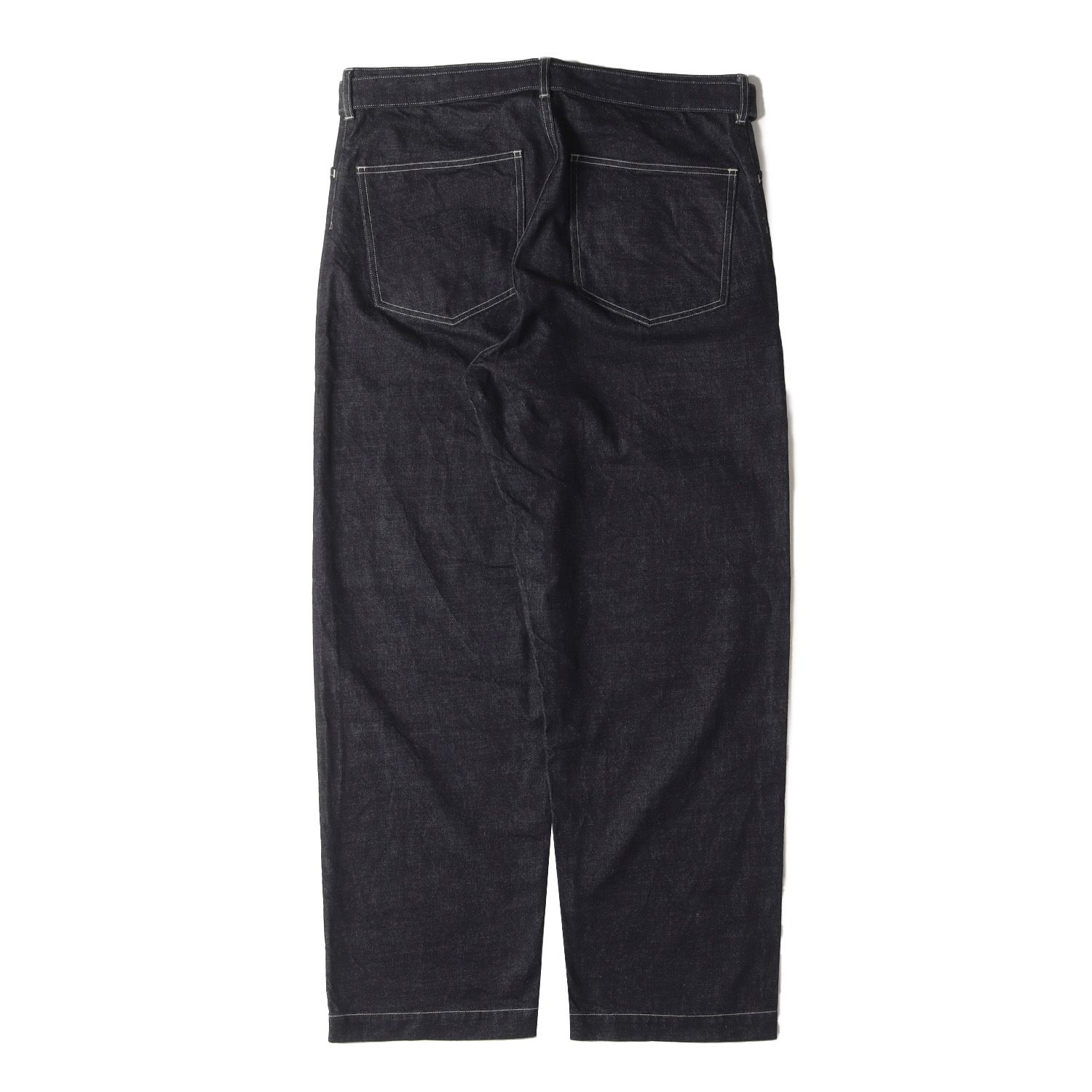 BLURHMS ブラームス パンツ サイズ:4 ベルテッド ワイド バギー 