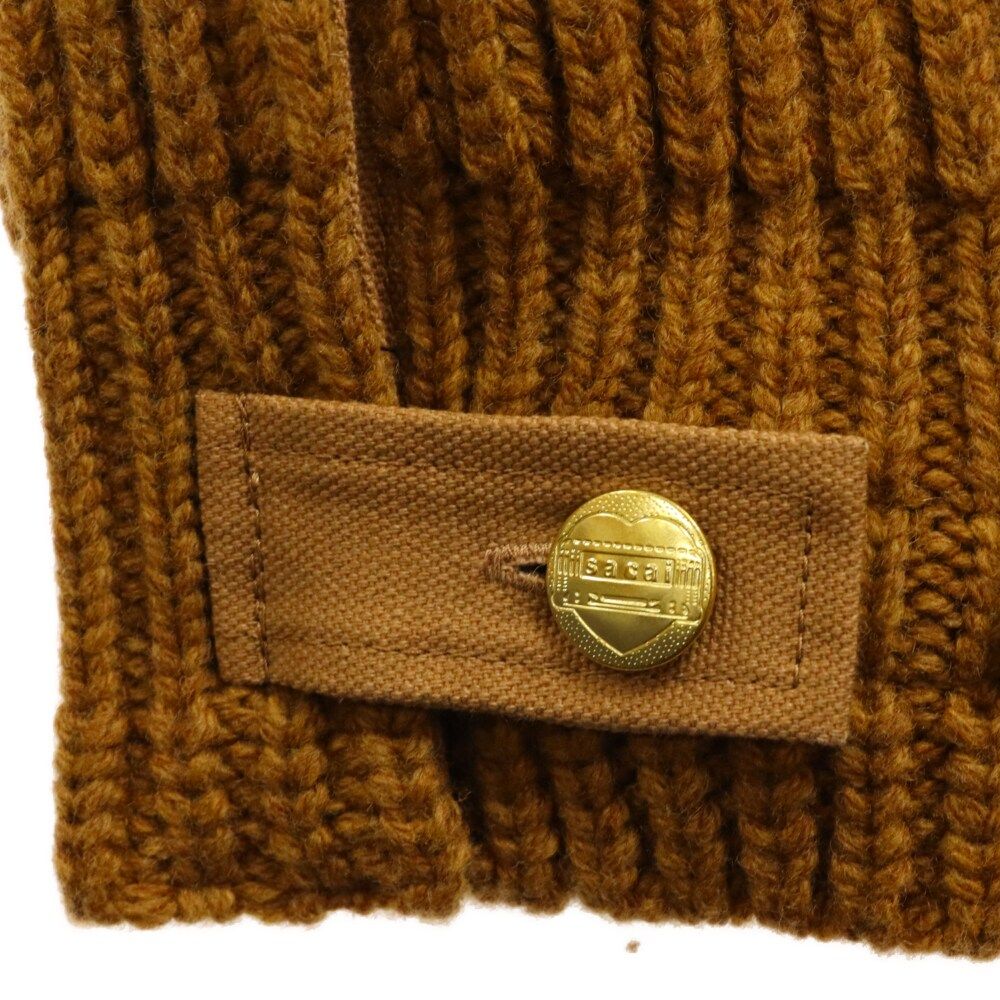 Sacai (サカイ) ×Carhartt WIP 23AW Knit Pullover Detroit デトロイト