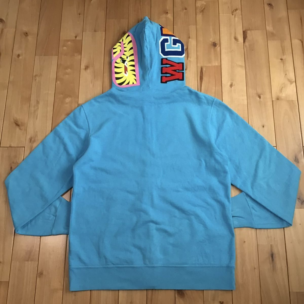 ☆XL☆ 2010年 ネオン シャーク パーカー NEON shark full zip hoodie 