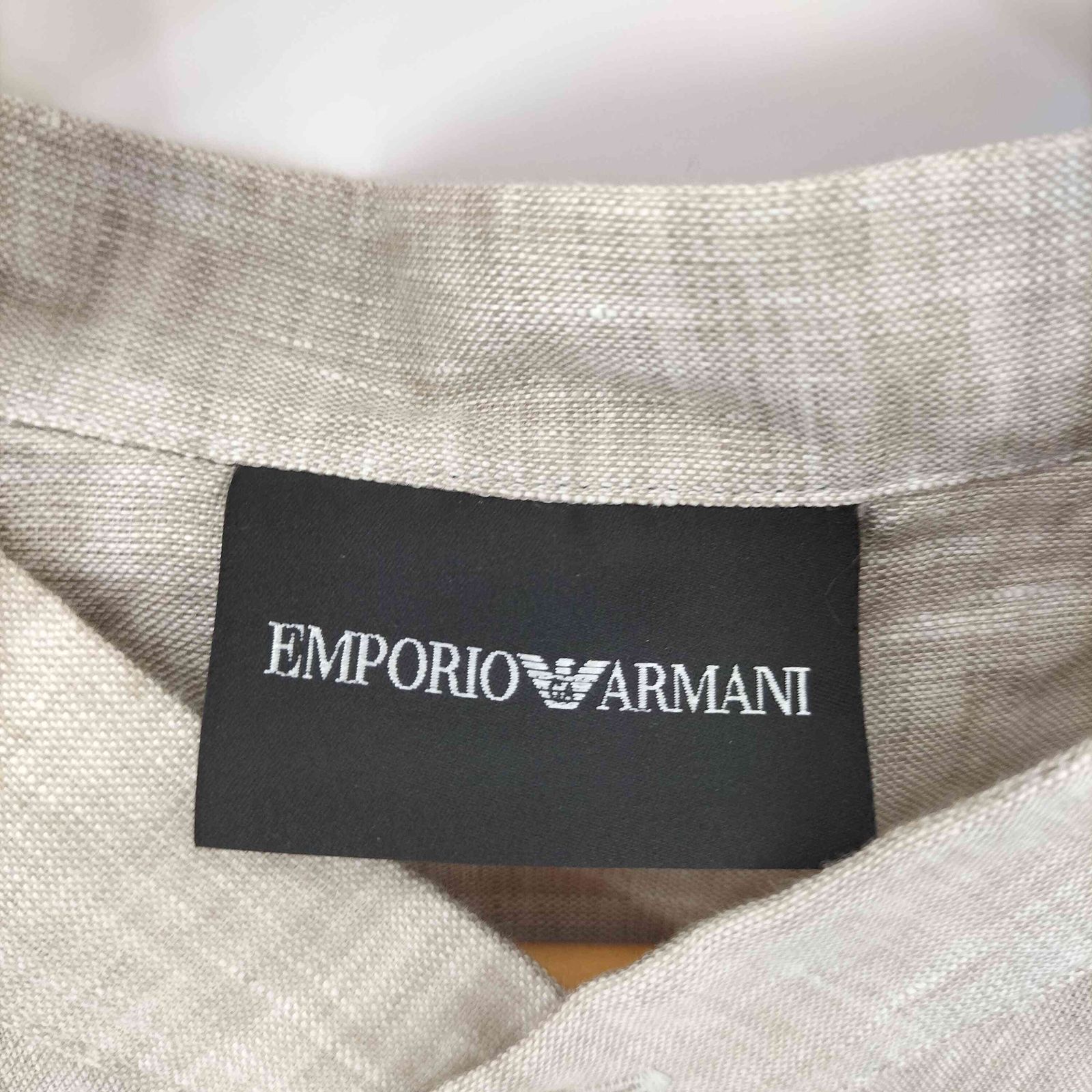 エンポリオアルマーニ EMPORIO ARMANI リネンバンドカラーS/S