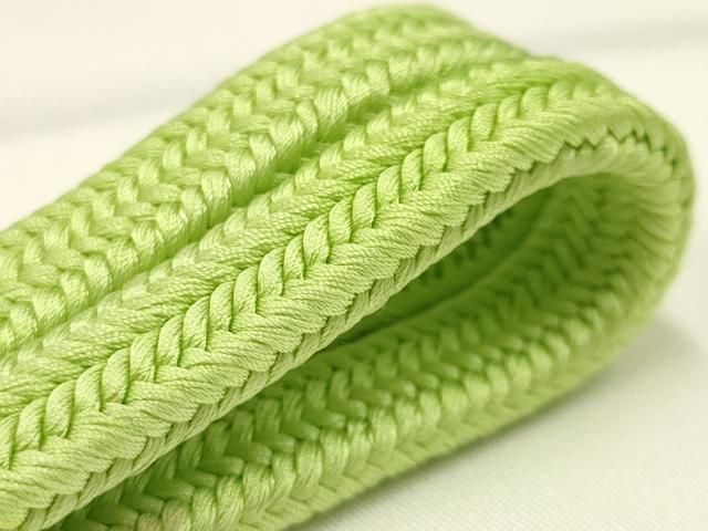 平和屋着物 上 有職組紐道明 帯締め 冠組 若苗色 宮内庁御用 国立博物館御用 東京芸術大学御用 AABB3757ay