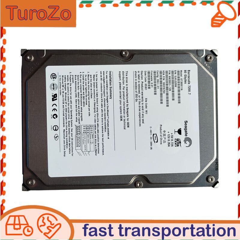 Seagate ST380011A 80GB 7200RPM PATA IDE 3.5