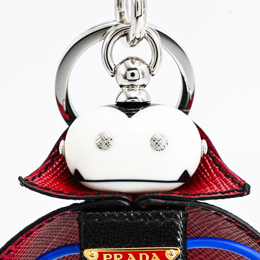 プラダ　PRADA チャーム　ロボット PRADA プラダ ロボットチャーム マルチカラー レザー ステンレス