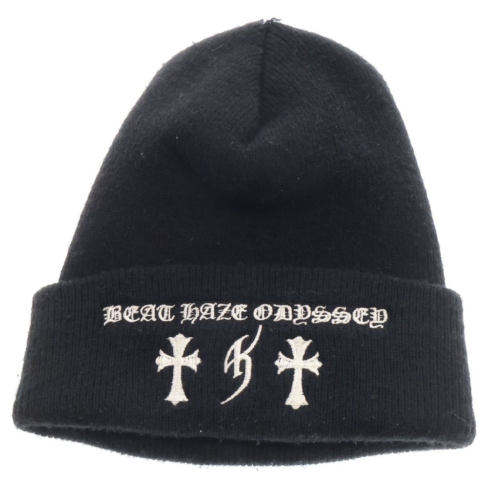 氷室xCHROME HEARTS 黒ニット帽 CHROME HEARTS (クロムハーツ) ×氷室京介 BEAT HAZE ODYSSEY