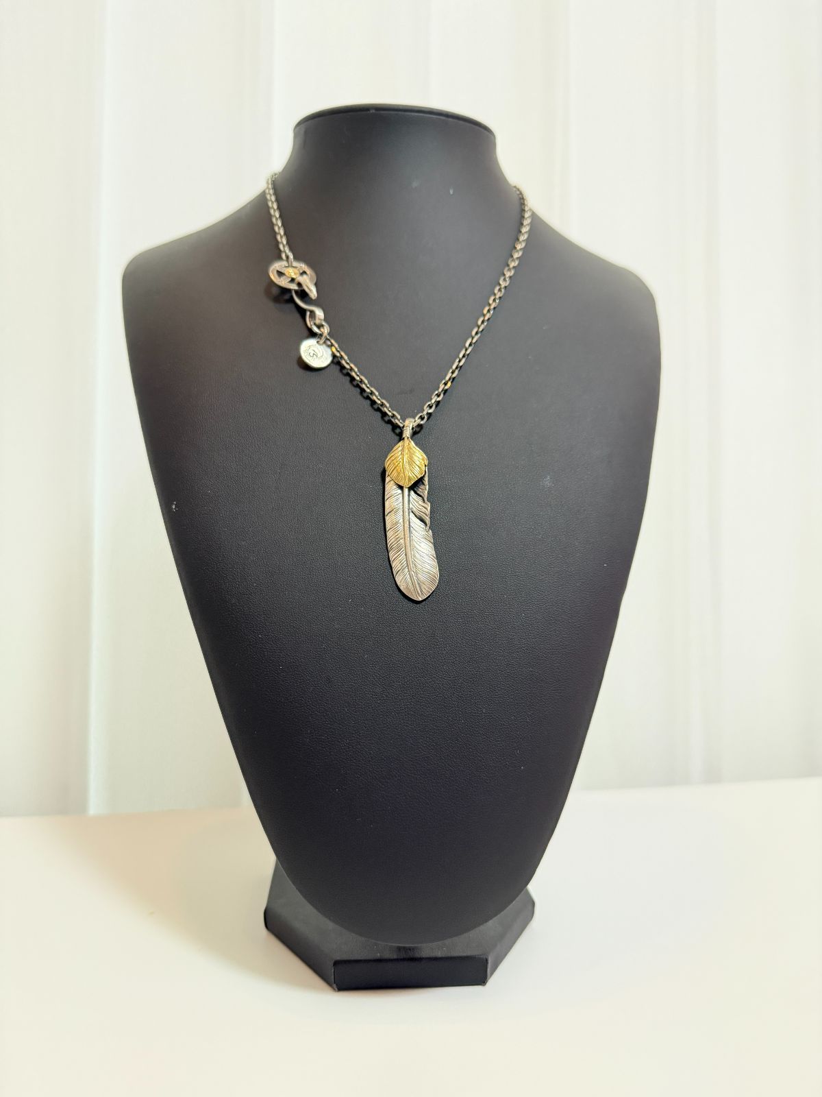 ゴローズ 上金特大フェザー左＋SV太陽inメタル小＋金メタルホイール付